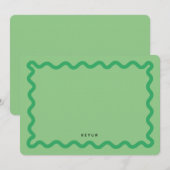 Carte de papier à lettres personnalisé (Devant / Derrière)