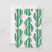 Carte de papier à lettres personnalisée CACTUS (Dos)