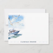 Carte de papier à lettres pour mouettes à moteur (Devant)