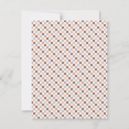 Carte de papier à lettres sur le cadre du tableau (Dos)