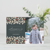 Carte de papier de vacances de Bonnes Fêtes (Debout devant)