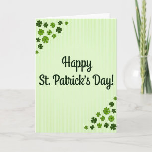 Carte de papier kraft Saint-Patrick vert