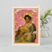 Carte de papier métallisé de beauté d'art fin (Debout devant)