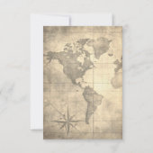 carte de papier parchemin du 18ème siècle (Dos)