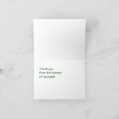 Carte de papillon de Merci (Intérieur)