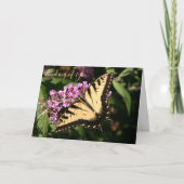 Carte de papillon Swallowtail noir (Devant)