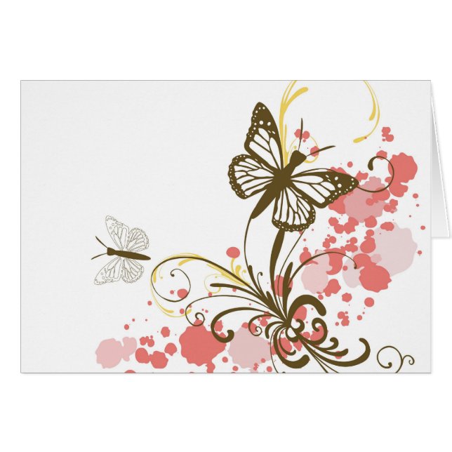 Carte de papillons (Devant horizontal)