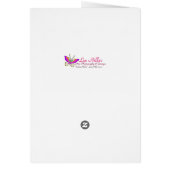 Carte de papillons Denim Pocket Heart Flowers (Dos)