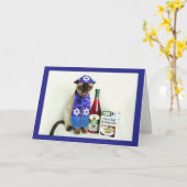 Carte de pâque de chat siamois (Fleur jaune)