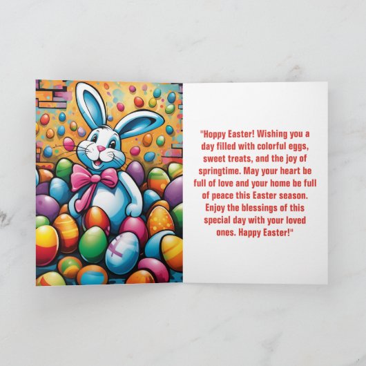 Carte de Pâques. : -) (Intérieur)