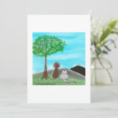 Carte de Pâques (Debout devant)