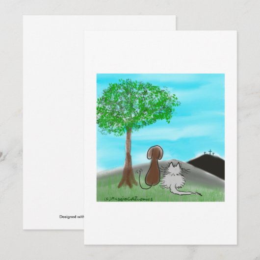 Carte de Pâques (Devant / Derrière)