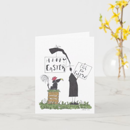 Carte de Pâques (Fleur jaune)