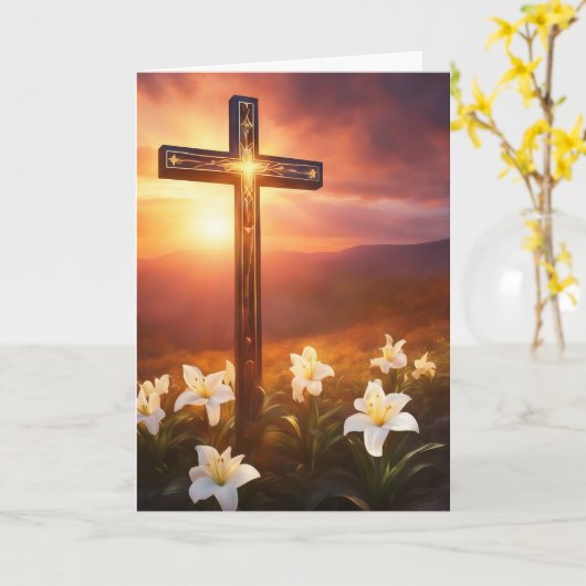 Carte de Pâques. : -) (Fleur jaune)