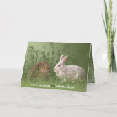 Carte de Pâques à deux lapins (Dos)