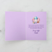 Carte de Pâques à l'aquarelle représentant un boul (Intérieur)