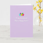 Carte de Pâques à motif coloré (Fleur jaune)