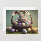 Carte de Pâques adorable (Devant / Derrière)