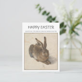 Carte de Pâques Albrecht Dürer 1502 LIÈVRE (Debout devant)