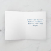 Carte de Pâques Alien Sasquatch (Intérieur)