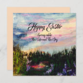 Carte de Pâques Alléluia (Devant / Derrière)