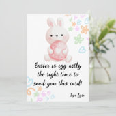 Carte de Pâques amusante : Salutations citant des  (Debout devant)