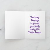 Carte de Pâques Ange en Vitrail (Intérieur)