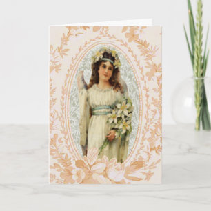 Carte de Pâques Angel Victorien