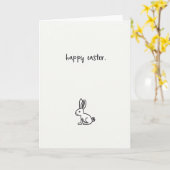 Carte de Pâques Art Animal Joyeux (Fleur jaune)