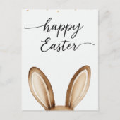 Carte de Pâques au lapin à l'aquarelle (Devant)