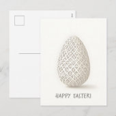 Carte de Pâques au style minimaliste (Devant / Derrière)