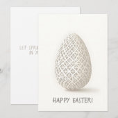 Carte de Pâques au style minimaliste (Devant / Derrière)