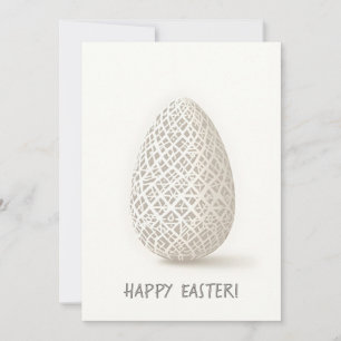 Carte de Pâques au style minimaliste