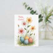 Carte de Pâques aux couleurs pastel (Debout devant)