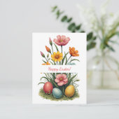 Carte de Pâques aux couleurs pastel (Debout devant)