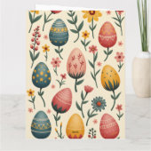 Carte de Pâques aux couleurs pastel (Dos)