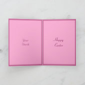 Carte de Pâques aux fleurs encadrées (Intérieur)