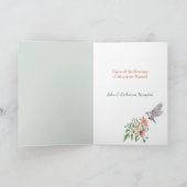 Carte de Pâques aux lapins floraux aquarelle (Intérieur)