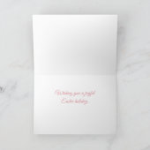 Carte de Pâques aux Tulipes Roses (Intérieur)
