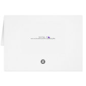 Carte de Pâques avec Imaginaire de jardin papillon (Dos Horizontal)