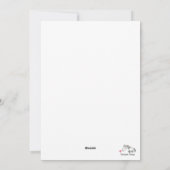 Carte de Pâques avec lapin doux et cheval (Dos)