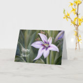 Carte de Pâques avec l'art de la fleur de lys pour (Fleur jaune)