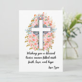 Carte de Pâques avec message personnalisable (Debout devant)