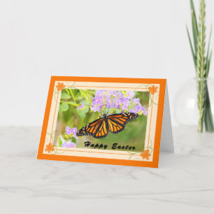 Carte de Pâques avec papillon Monarque