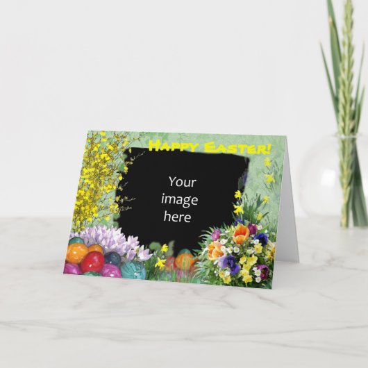 Carte de Pâques avec votre photo (Devant)