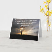 CARTE DE PÂQUES "BENIE" ET "HEUREUSE" (Fleur jaune)