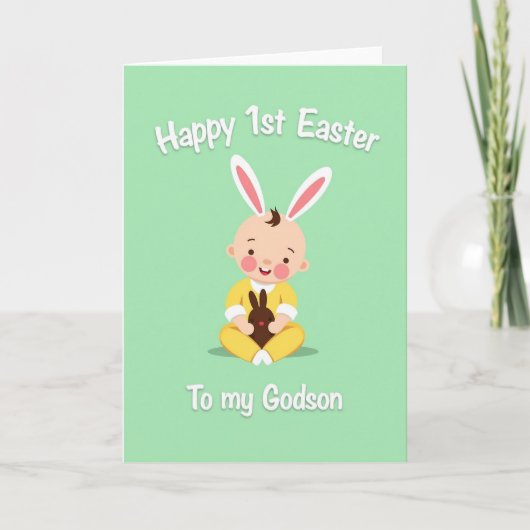 Carte de Pâques Bunny Ears First (Devant)