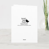 Carte de Pâques Bunny Printemps Weux (Dos)