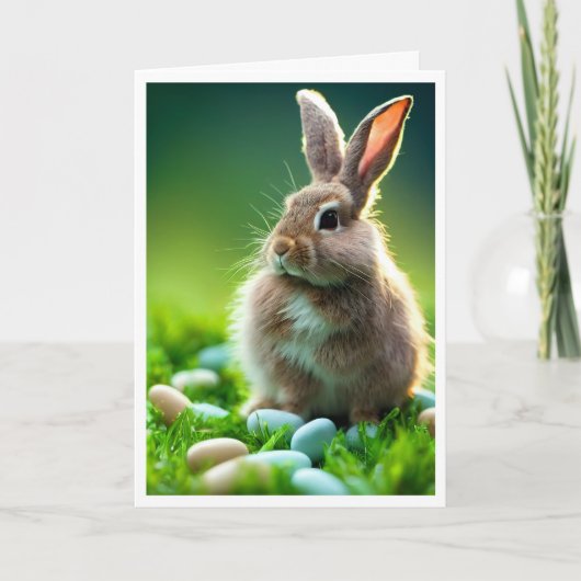 Carte de Pâques Bunny Printemps Weux (Devant)
