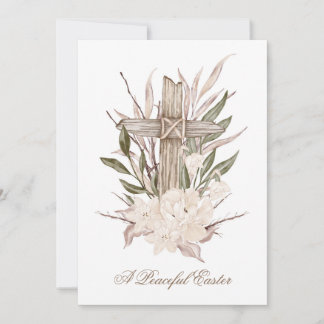 Carte de Pâques Carte de Croix Paisible Pâques Il 